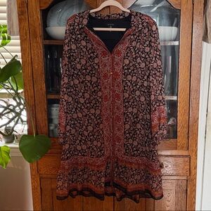 1. State Black and Brown Floral Dress